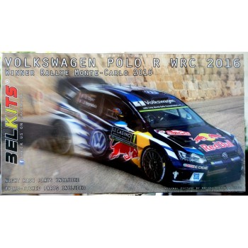 1/24 Belkits Volkswagen Red Bull VW Polo R WRC 2016 Winner Monte Carlo BE011 